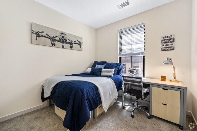 Bedroom C - 3BR, 3BA - 922SF - 257 Thayer