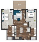 C3 | 2x2 | 1071 sq ft