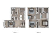 3BR, 2.5BA - 1861 SF