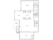 Birch with Den | 1x1 | 836 sq ft