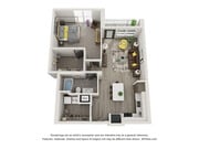 Explore this beautifully designed apartment layout offering comfort and style.