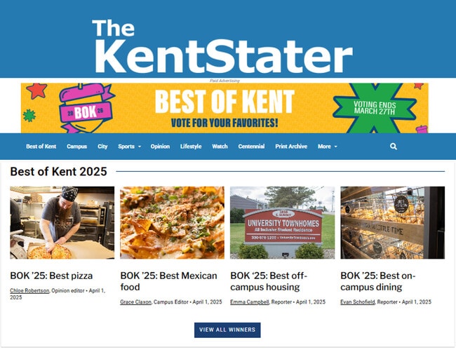Voted #1 Off-Campus Housing