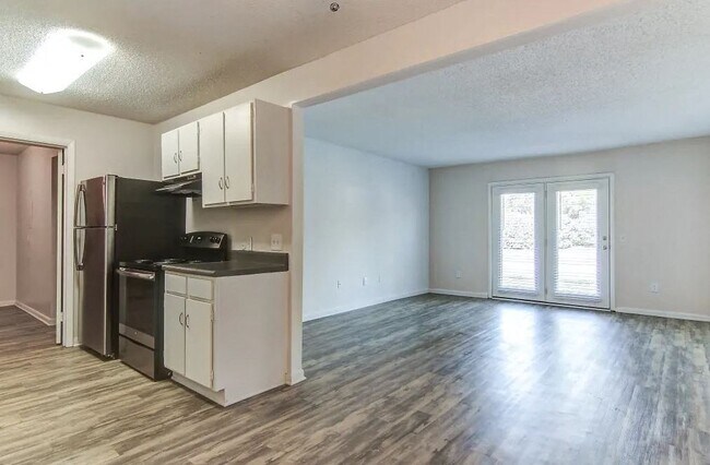 Cocina y sala de estar del apartamento