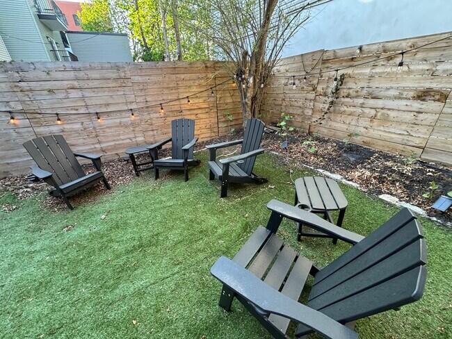 Private backyard