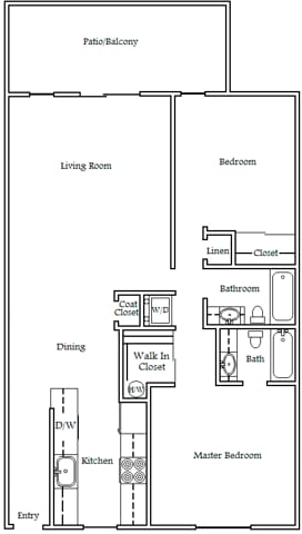 Two Bedroom Standard - Villas at Lawrence