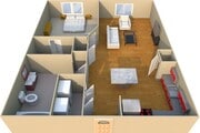 1 Bedroom Floorplan