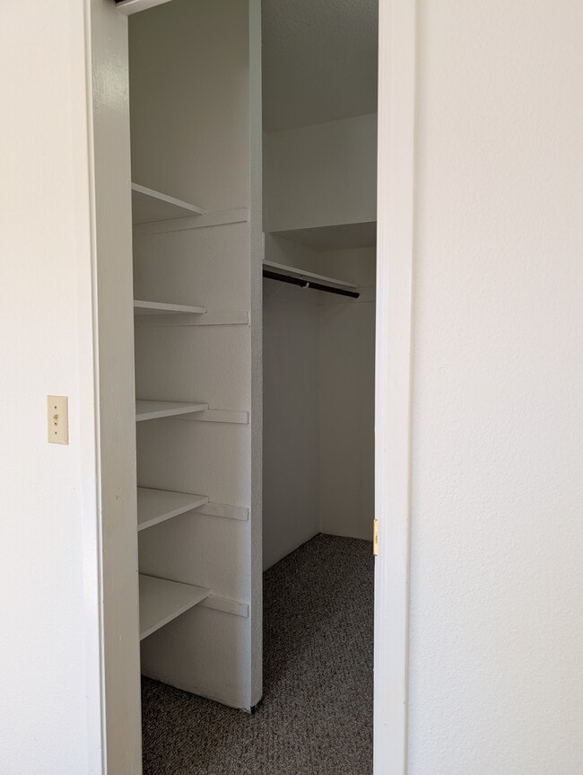 Storage shelves in the walk-in closet - 155 Torrey Pine Ter Unit Torrey larger DOUBLE