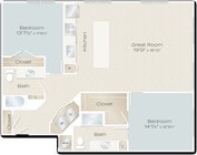 Surge | 2-Bed/2-Bath | 1399sq/ft