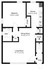 1 Bed/ 1 Bath Eat in Kitchen