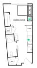 Plano de planta 1B Wheelhouse Co-Living