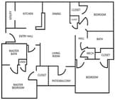 3BR/2BA