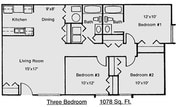 3BR/2BA