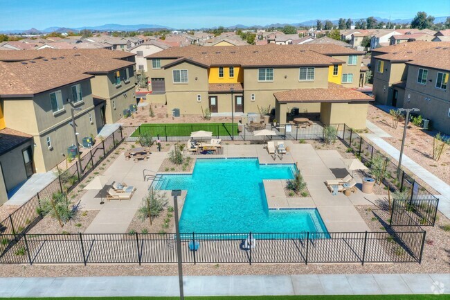 Aerial View Of The Pool Area - San Vicente Townhomes