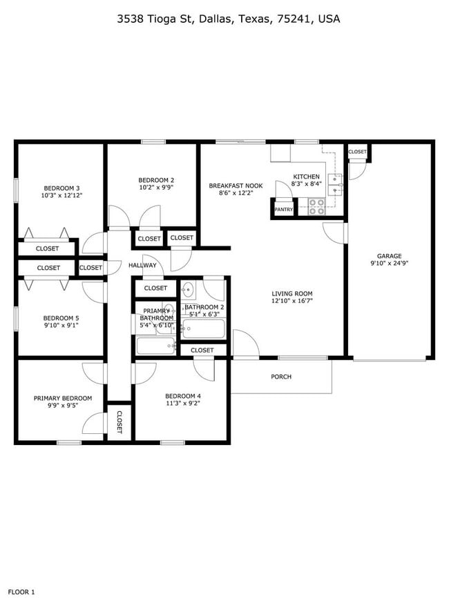 Photo - Pet-Friendly 5BR/2BA Home w/ Garage & Fenc...