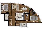 2-BR/2BA Floorplan