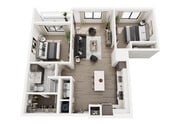 B-1 floor plan The Hudson