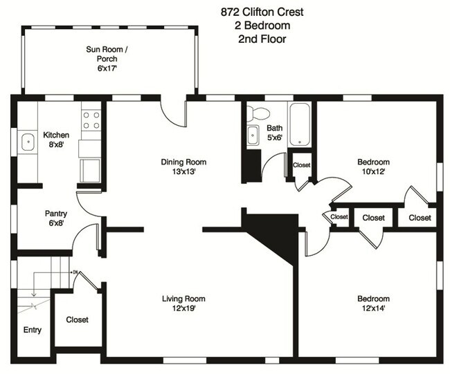 872 Clifton Crest Terrace Apartment Cincinnati, OH