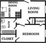 1BR/1BA
