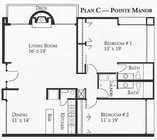 2 Bedroom, 2 Bathroom