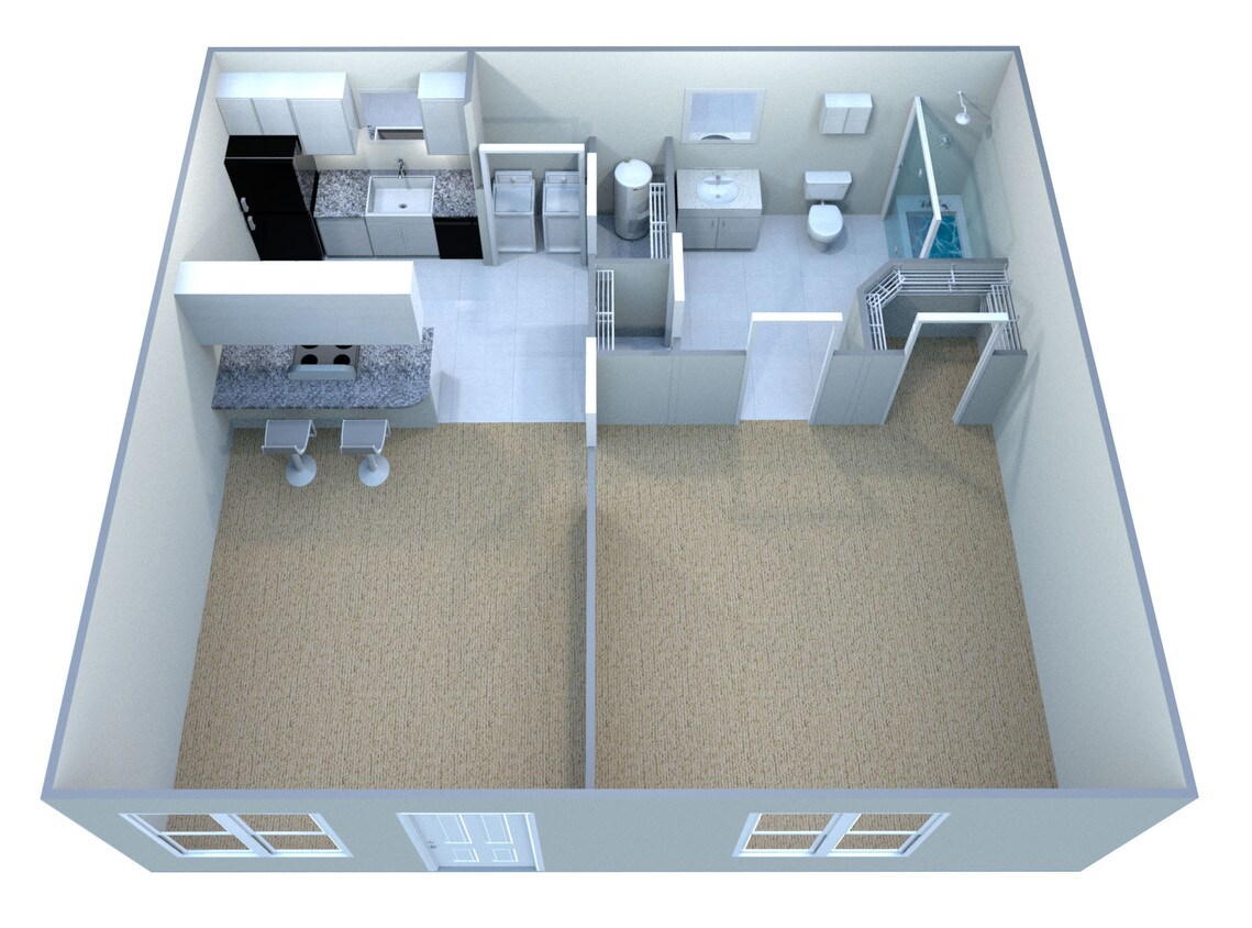 Floor Plan - Custom Deluxe Executive Suite - Fully Furnished...
