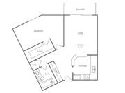 1 Bedroom 1 Bathroom A3r | from 834 sq ft