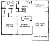 2BR/1BA