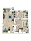 Two Bed, Two Bath