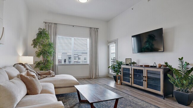 Bright living room with open space and natural light.