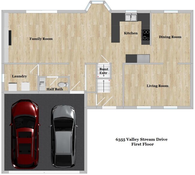 Floor Plan - First Floor - 6355 Valley Stream Dr