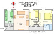 2-Bedroom Floor Plan