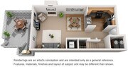 2 Bedroom | 1.5 Bath | 1100 SF | 1st Floor