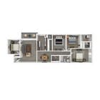 Terrace View 4x2 Apartment 3D