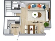 2 Bed - 1.5 Bath