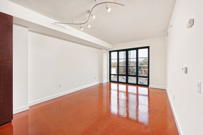 Living room and dining room