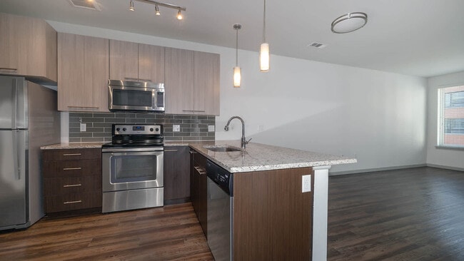 Kitchen and Living Area with Hard Surface Flooring