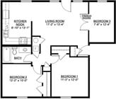 3BR/1BA