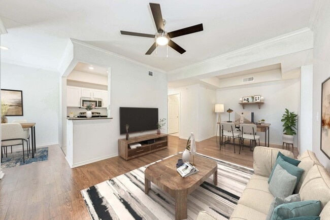 Renovated Living Room - Riverhorse Ranch Apartments I