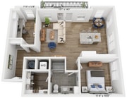 A6D floor plan Rivette Tower