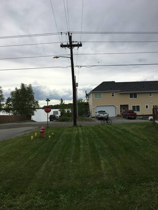Triplex lawn, lake in bqckground. - 161 E Susitna Ave Unit 3