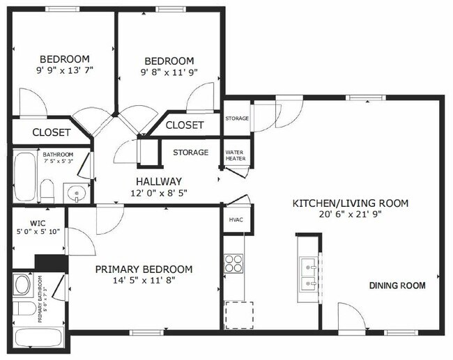 Photo - Charming 3 bedroom, 2 bath property in Cop... Apartment