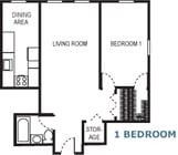 1BR/1BA
