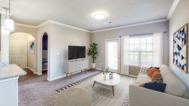 Spacious Living Room - The Shores Apartments