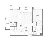 2 BR/2 BA floor plan Broadstone Mission Valley