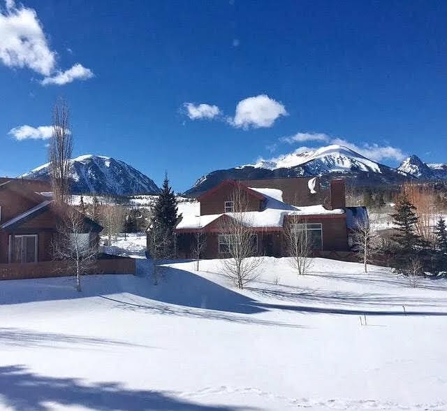 View from the living room and deck - 101 Blue Grouse Ln Condo Unit 101 Blue Grouse Lane #G