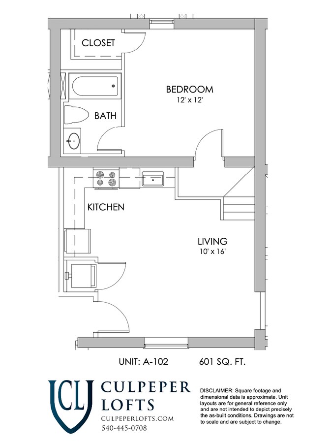 Culpeper Lofts - Building A - Culpeper Lofts - Building A Unidad 102