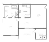 One Bedroom One Bath (652 SF)