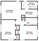 2BR/1BA
