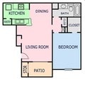 1BR/1BA