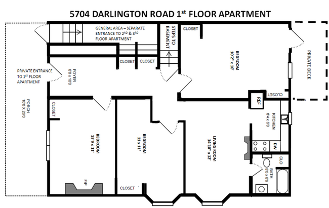 5704 Darlington Rd Unit 1st Flr