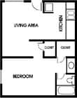 1BR/1BA